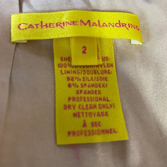 Catherine Malandrino Black Crochet Beaded Lace Floral Pencil Skirt 2 - Picture 9 of 11